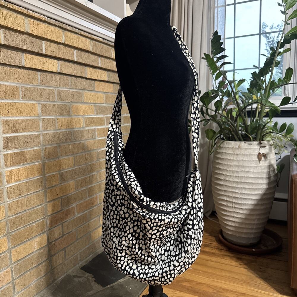 Y2K Striped Hobo Bag Purse Boho Peasant Retro Old Navy Festival Animal Print